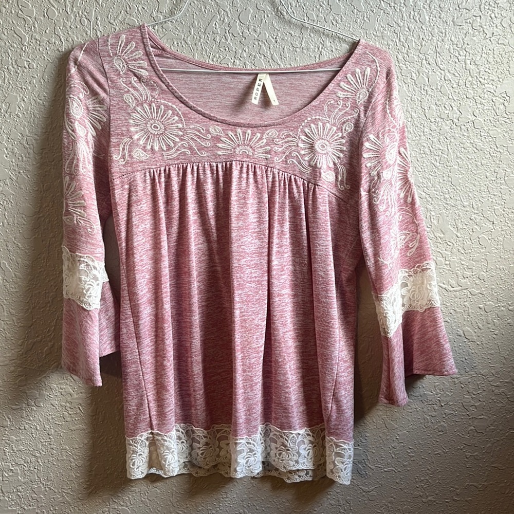 Pink Lacy blouse